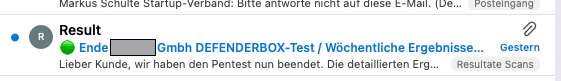 Neues DEFENDERBOX Feature