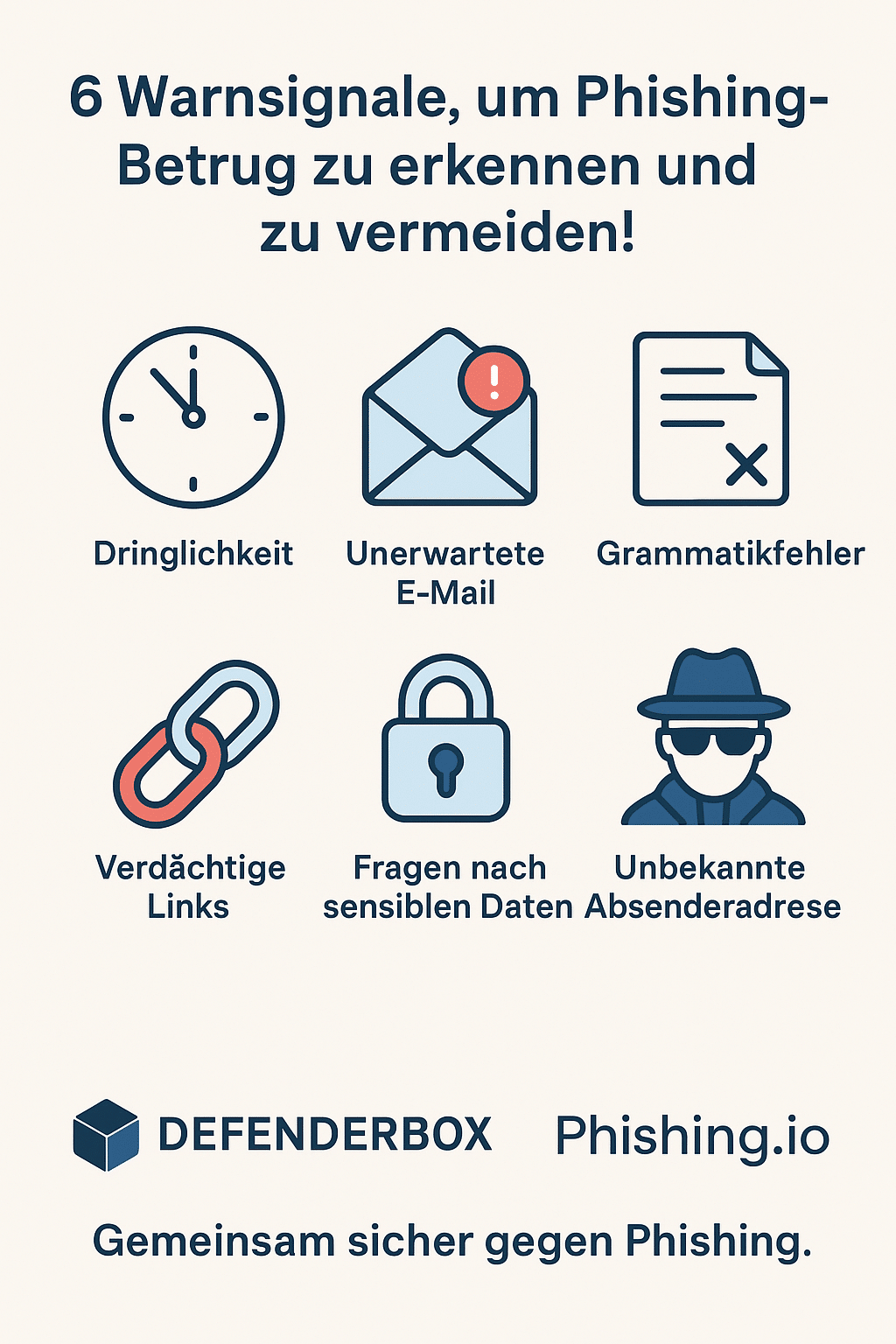 Phishing betrug erkennen mit DEFENDERBOX und Phishing.io