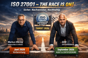 ISO 27001 - The Race ist now_CEO DEFENDERBOX_INFOSEC_Markus Olbring