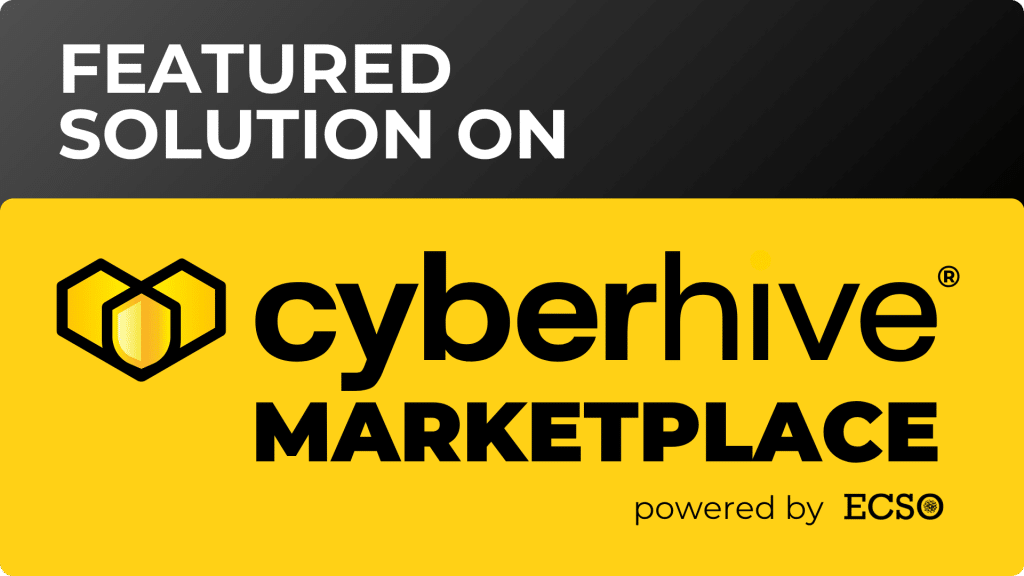 DEFENDERBOX Cyberhive Badge yellow background
